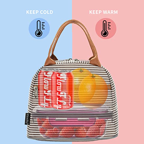 FlowFly Insulated Lunch Cooler Bag - Tote Bag Organizer for Women/Men, Coffee - Image 2