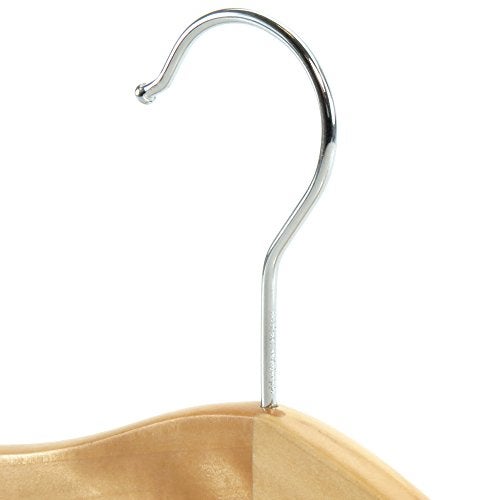 HANGERWORLD Pack of 12 Natural Wooden Kids and Baby Hangers for Nursery, Size 9.8inch with Swivel Hook - Image 5