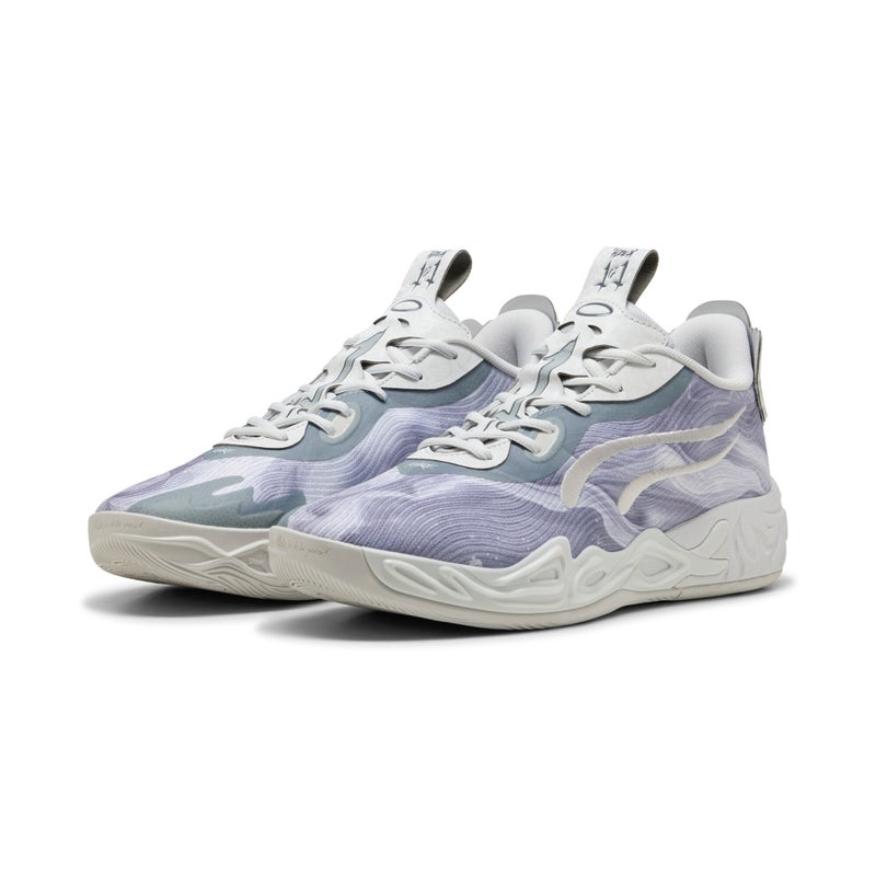 PUMA MB.04 Lo Team Mens Gray Basketball Shoes - Image 4
