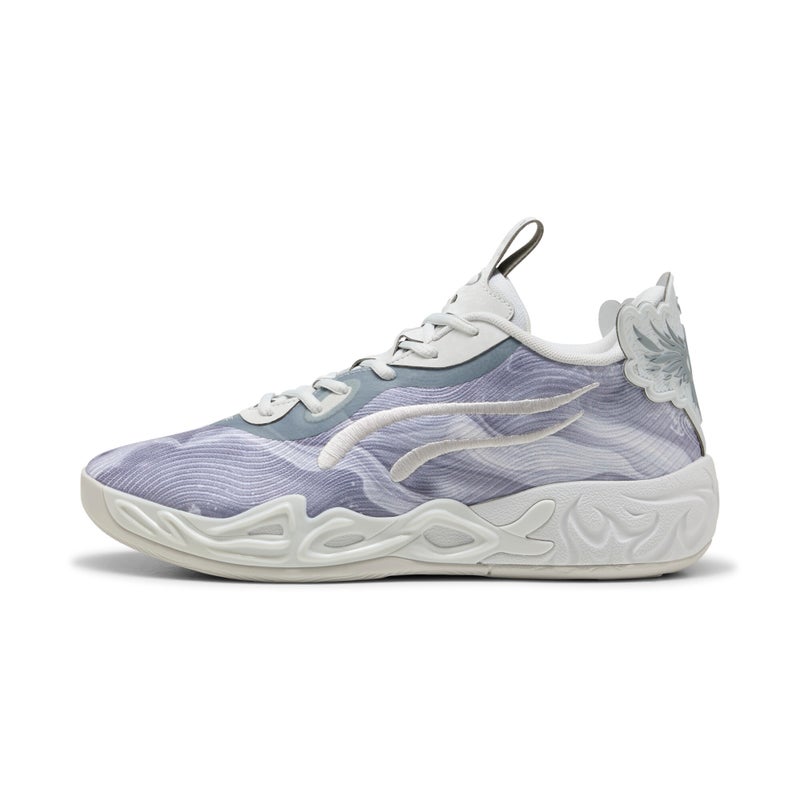 PUMA MB.04 Lo Team Mens Gray Basketball Shoes - Image 1