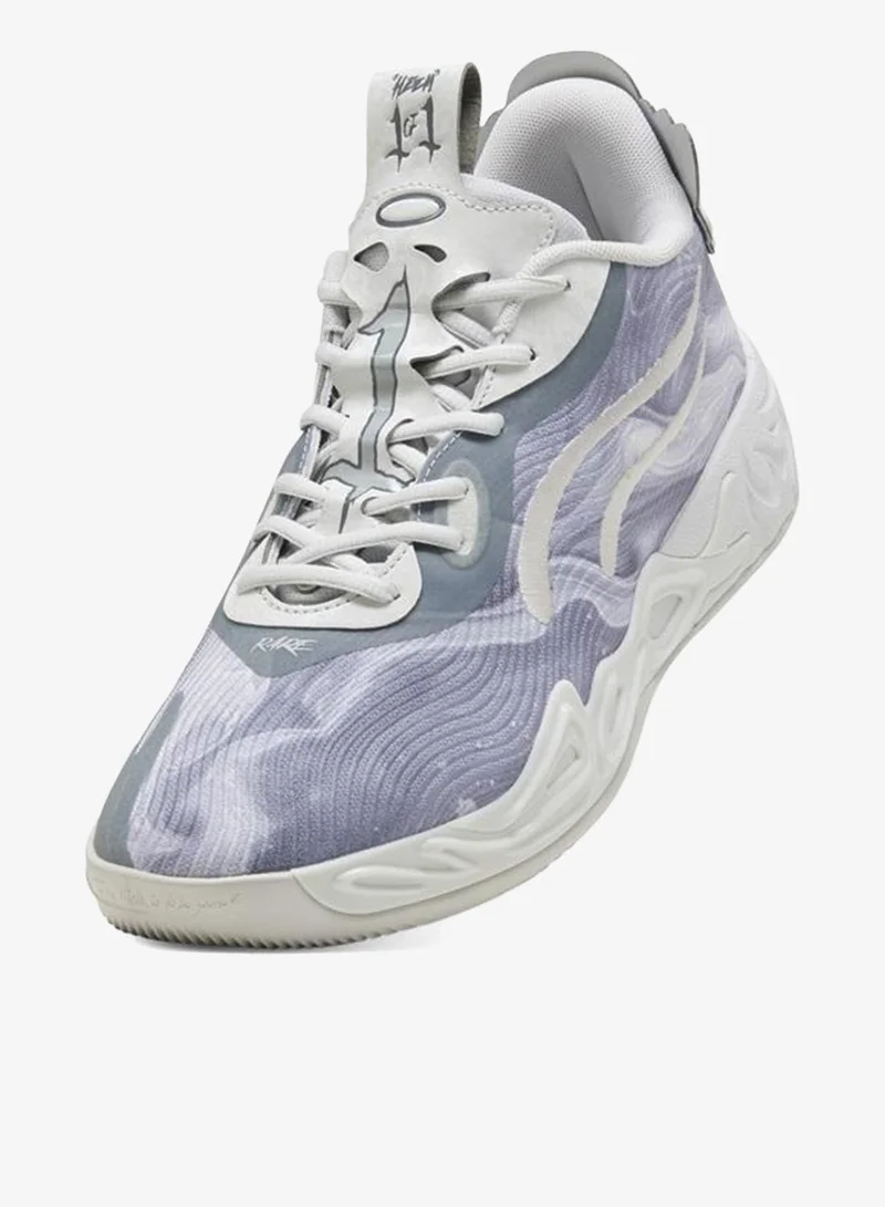 Puma Feather Gray-Cool Mid Gray-Cool Dark Gray MB.04 Lo Team Basketball Shoes Unisex for Men | Best Price UAE