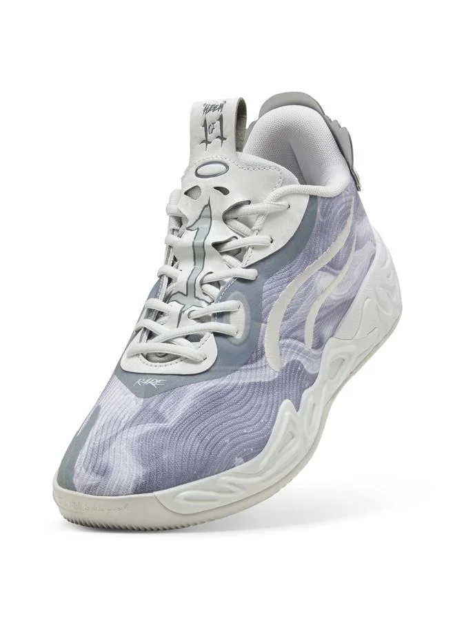 Puma Feather Gray-Cool Mid Gray-Cool Dark Gray MB.04 Lo Team Basketball Shoes Unisex for Men | Best Price UAE