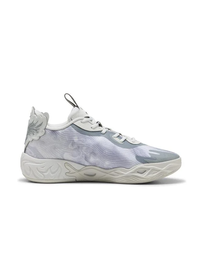 Puma Feather Gray-Cool Mid Gray-Cool Dark Gray MB.04 Lo Team Basketball Shoes Unisex for Men | Best Price UAE