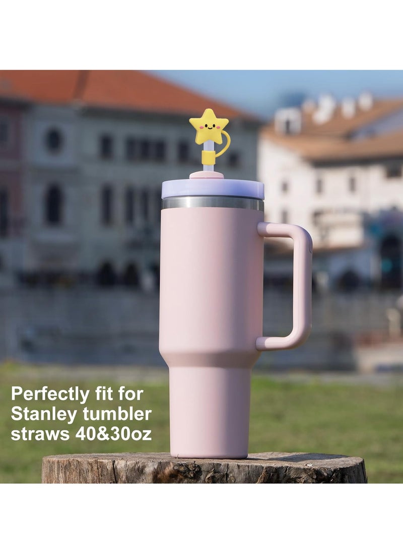 Generic Straw Covers 10Pcs Straw Lids Straw Topper, Accessories Cup Cover for Stanley 30&40 Oz Reuseable Straw Spill Stopper  - Image 2