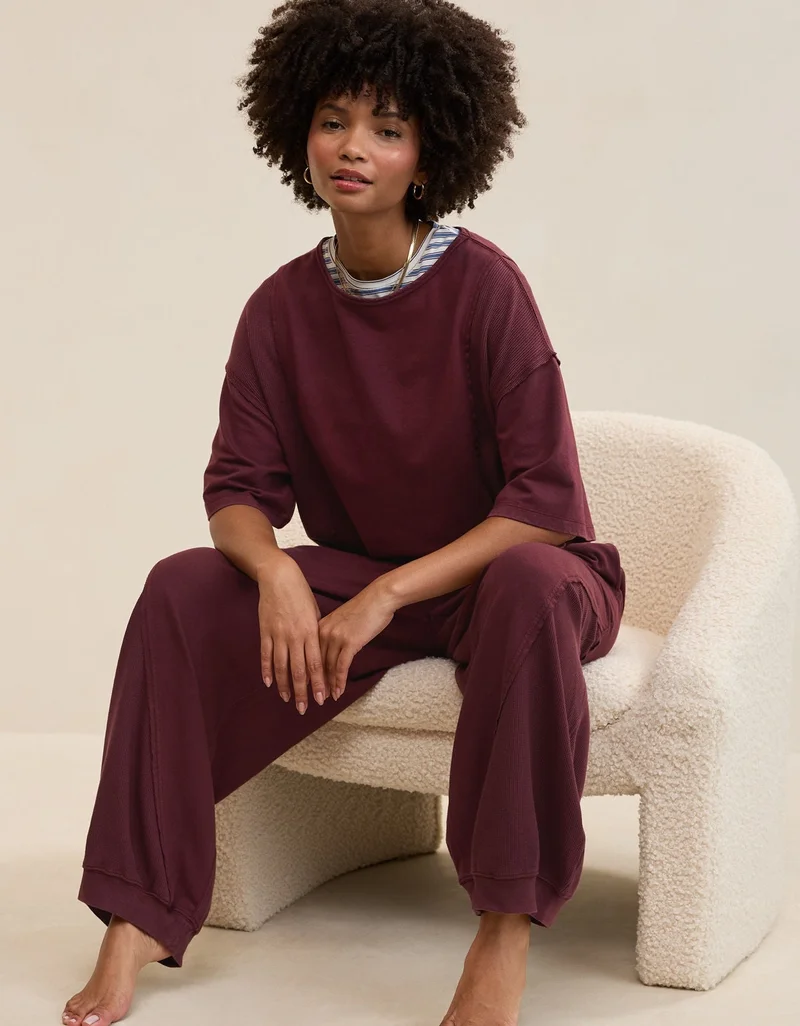 Aerie Unwind Waffle T-Shirt