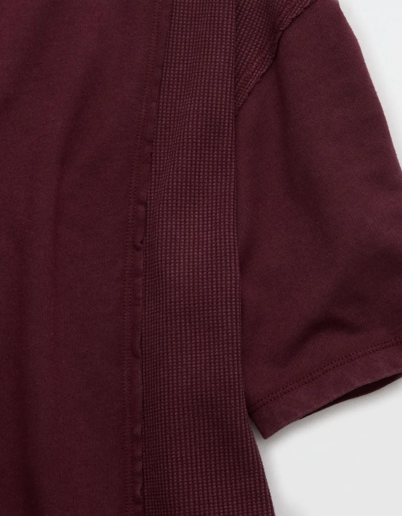 Aerie  Aerie Unwind Waffle T-Shirt for Women | Best Price UAE