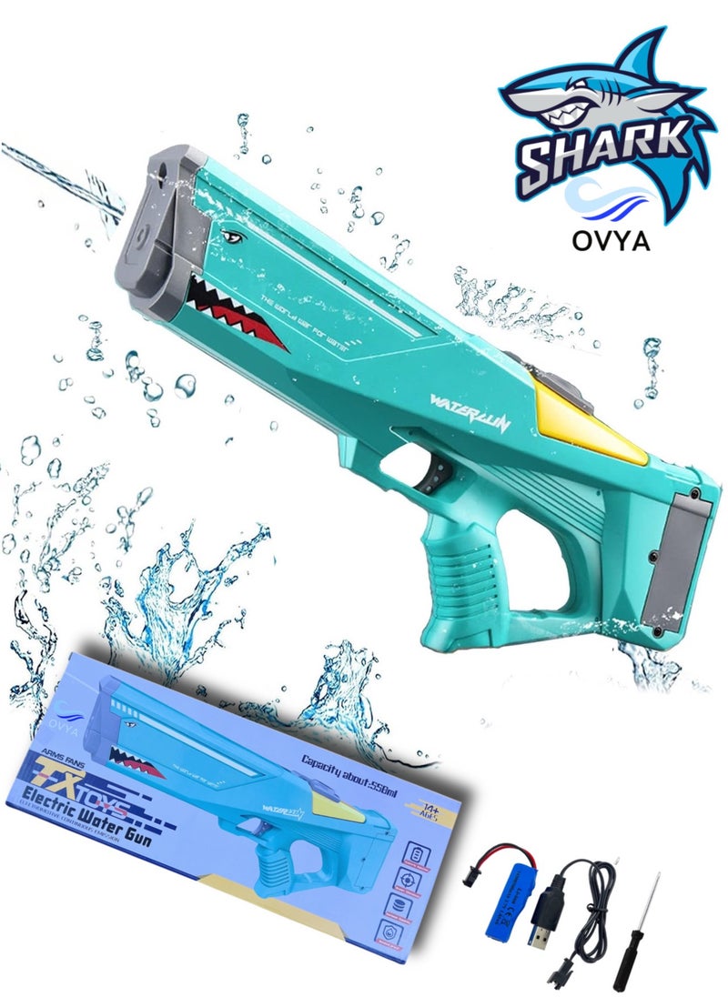 OVYA Electric Water Guns for Adults Kids,Powerful Automatic Water Gun with 50 Ft,High Pressure 550CC Battery Powered Squirt Gun,Water Gun Outdoor Beach Pool , Toys Auto Pool Gun Toy Gift to Enjoy The Summer with Friend & Family  - Image 1