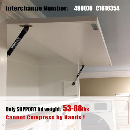 IAQWE 7.5Inch 70Lb/311N Gas Spring Struts Lift Supports for Sentry Safe Toolbox Cabinet Lid Trap Door Truck Topper Camper Window Toy Box by IAQWE - Image 3
