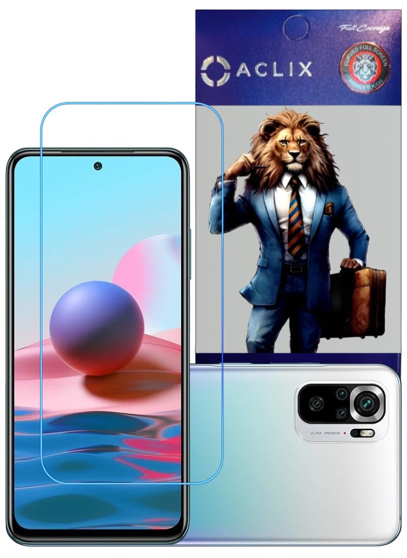 ACLIX Antistatic ESD Dustproof Premium Quality High Definition Clear Tempered Glass Screen Protector Designed For Xiaomi Redmi Note 10 - Image 1