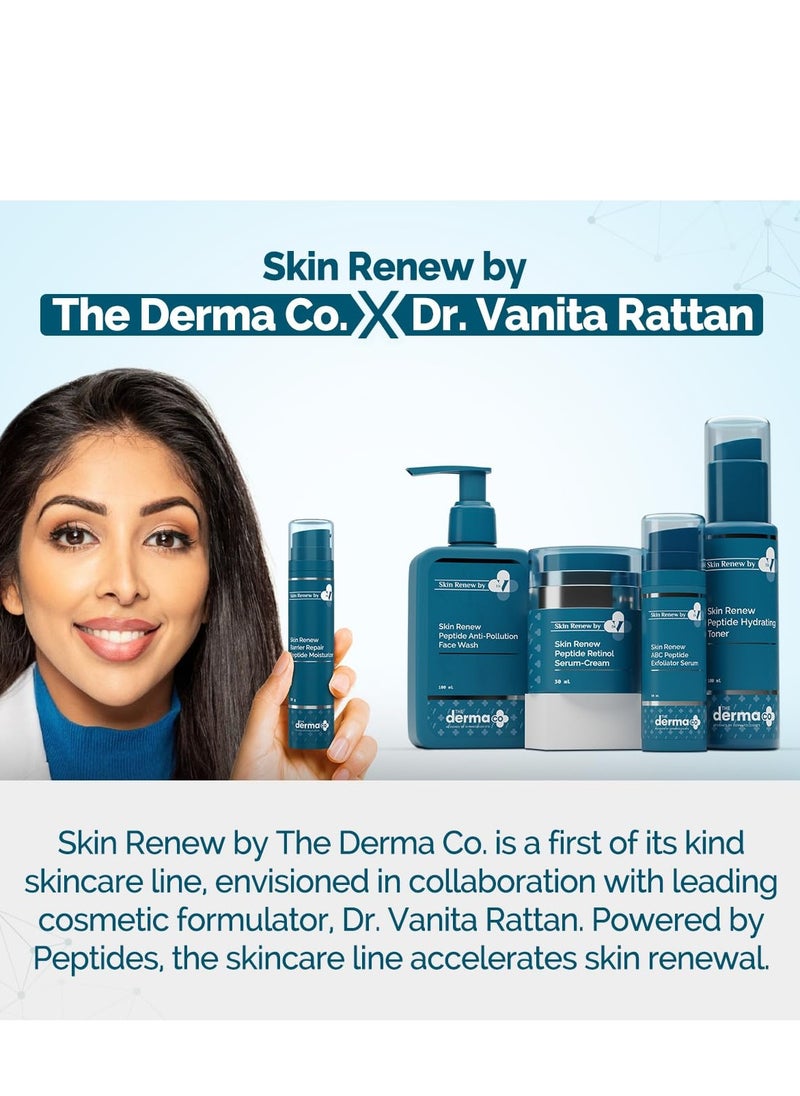 THE derma Co - The Derma Co. x Dr.V Skin Renew Barrier Repair Peptide Moisturizer-Peptide & Vitamin C-50ml Repairs Skin Barrier & Deeply Moisturizes - Image 1