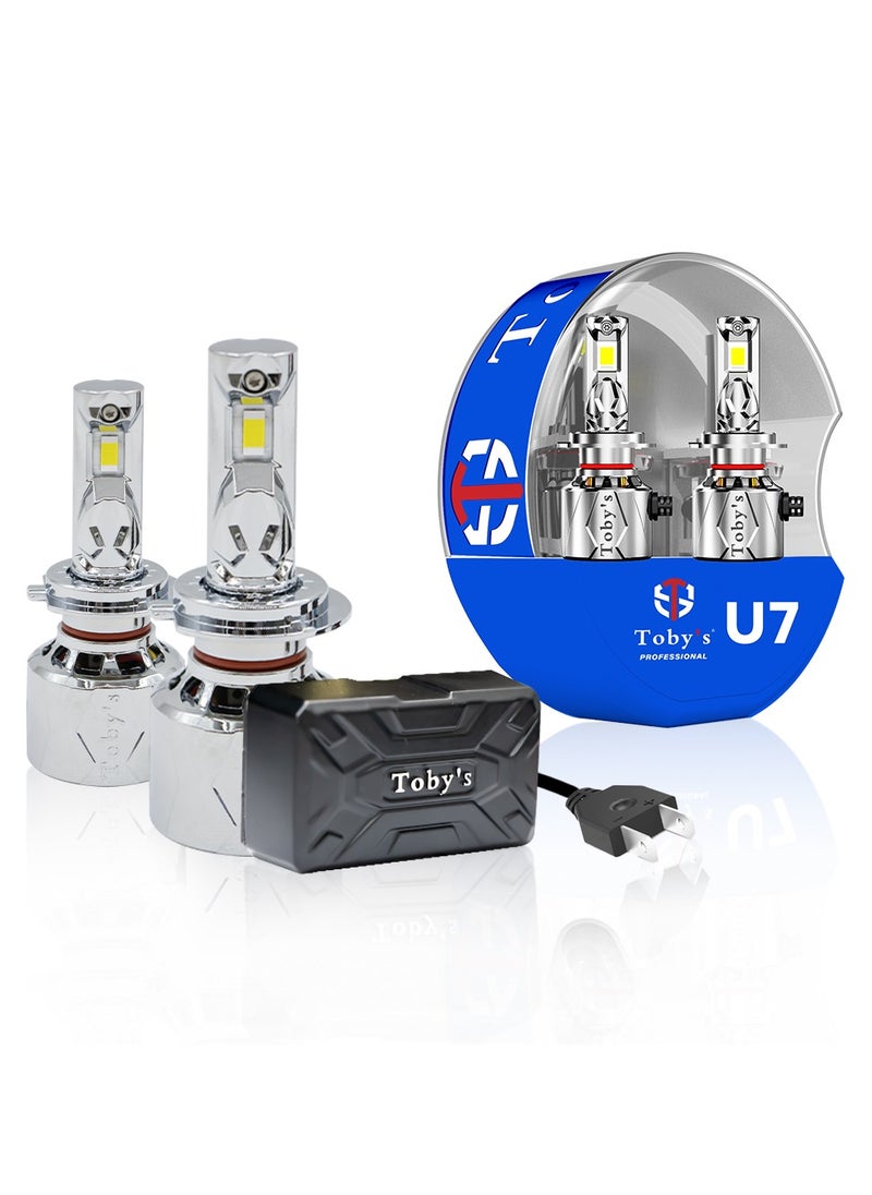 Toby's - Toby's U7_H4 Double beam 120W/Pair Power Original Tested LED Headlight Assembly 12000 Lumens Bright Color With Temperature (6000K) - Image 1