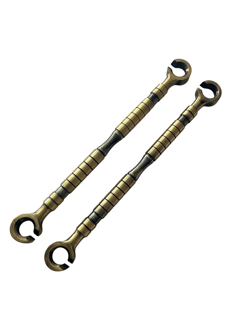 Nooks nooks Stainless Steel saliya 16mm Hook and Ceiling Rod heavt Duty Hanging Accessories Set in PVD Coating Antique Brass Finishing for Swings and jhula for Indoor Outdoor pcs of 6 Set  - Image 3