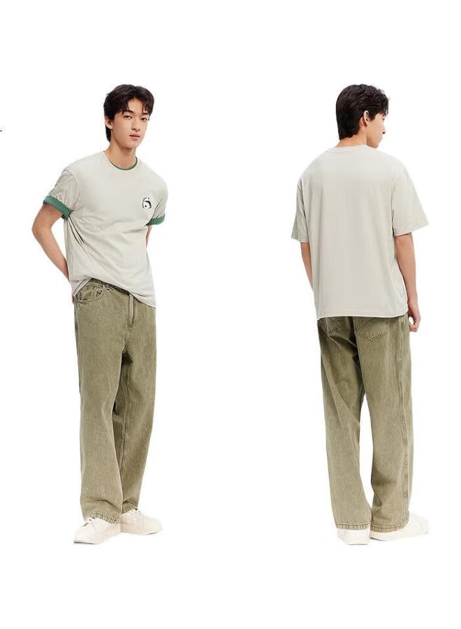 SEMIR Men'S Short Sleeve T-Shirt With Moisture Wicking And Quick Dry, Panda Embroidery, Summer Knitted Casual Wear 109325100226 - Image 1