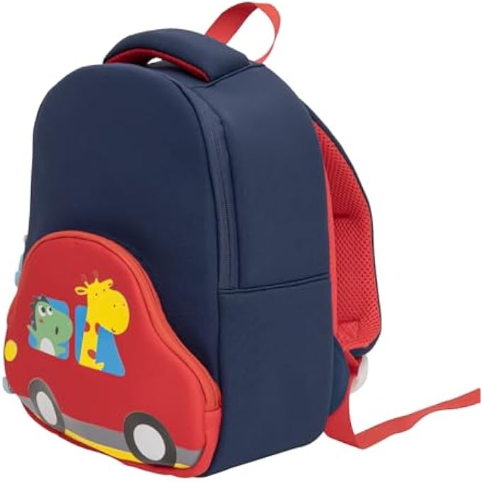 Moon The MOON Brand Preschool Backpack for KidsAges 36  Fun 3D Design Comfortable Padded Straps LightweightWaterproof Perfect for Lunch  SnacksTravel Toddler Boys  GirlsCar - Image 1