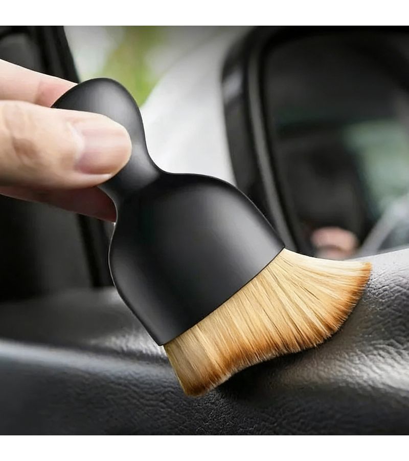 7 Piece Car Wash Care Brush Set 5 Detail Brushes And 2 Beauty Brushes For Cleaning Wheels Dashboard Ventilation Openings Reusable Car Accessories - Image 5