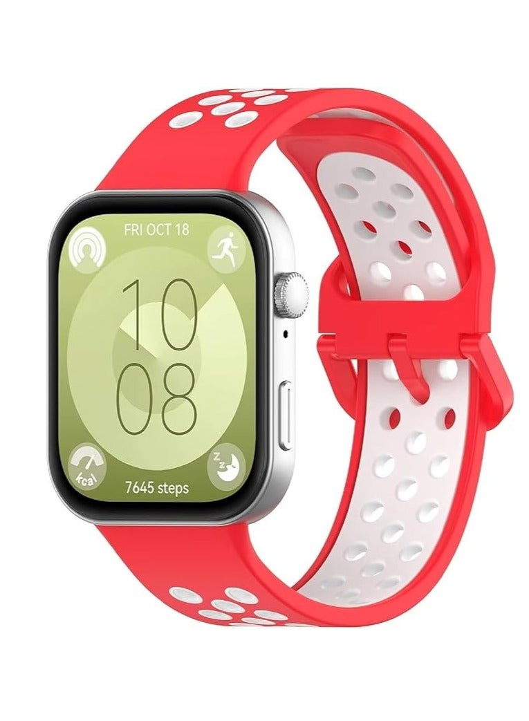 Watch Strap for Huawei Watch Fit 3, Silicone Replacement Strap with Huawei Watch Fit 3 - Image 4