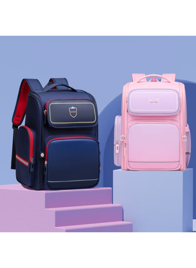 Golf Backpack For Primary School Boys Grades 1-3 Spine-protecting Children's Backpack With Large Capacity, Stylish Design And Weight Reductio - Image 2
