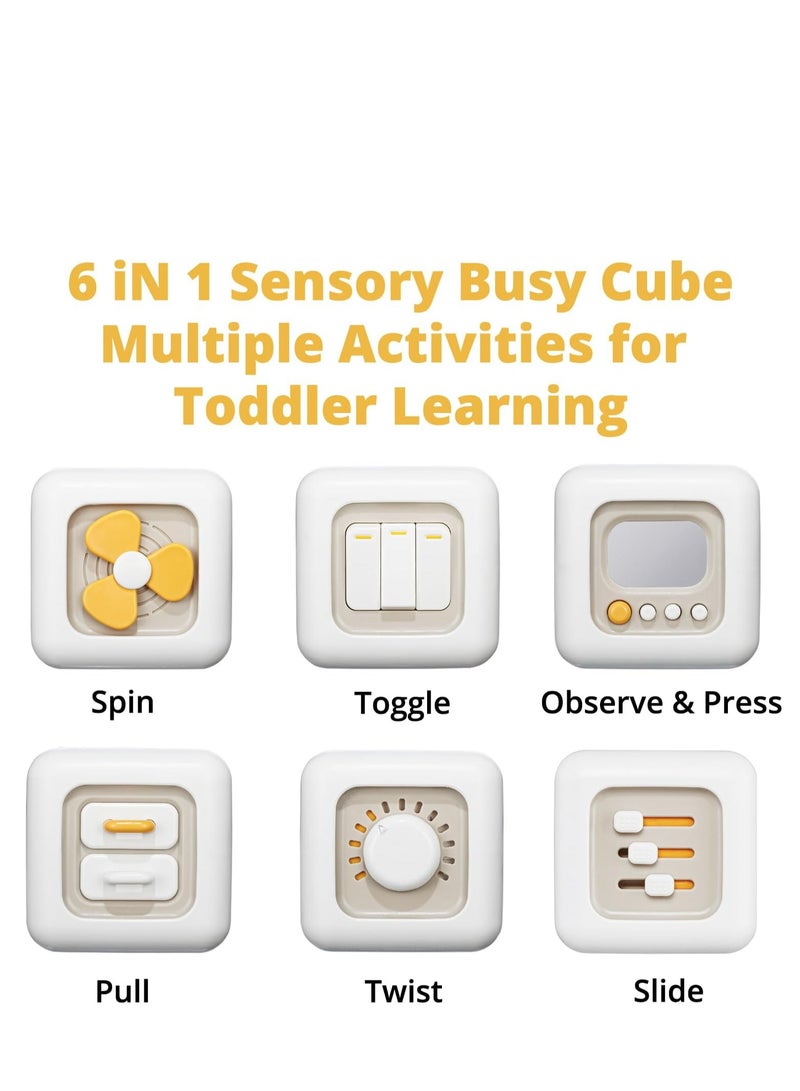 6 in 1 Busy Cube Sensory Toys for Toddler  - Image 2