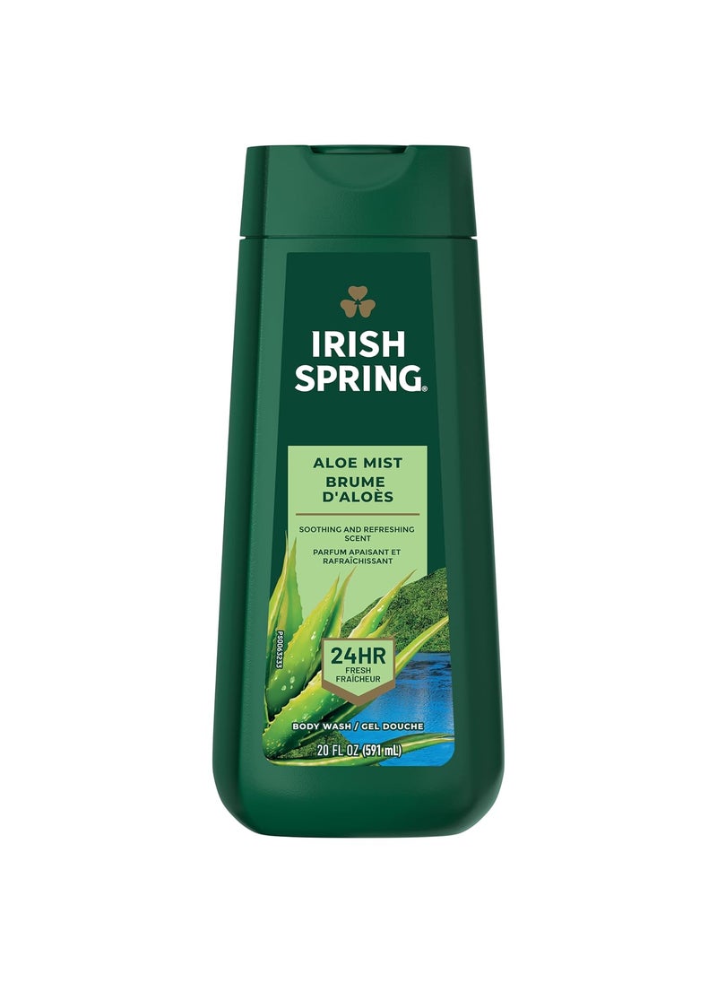 Irish Spring - Irish Spring Mens Body Wash Shower Gel Aloe Mist 20 Oz 4 Pack - Image 1