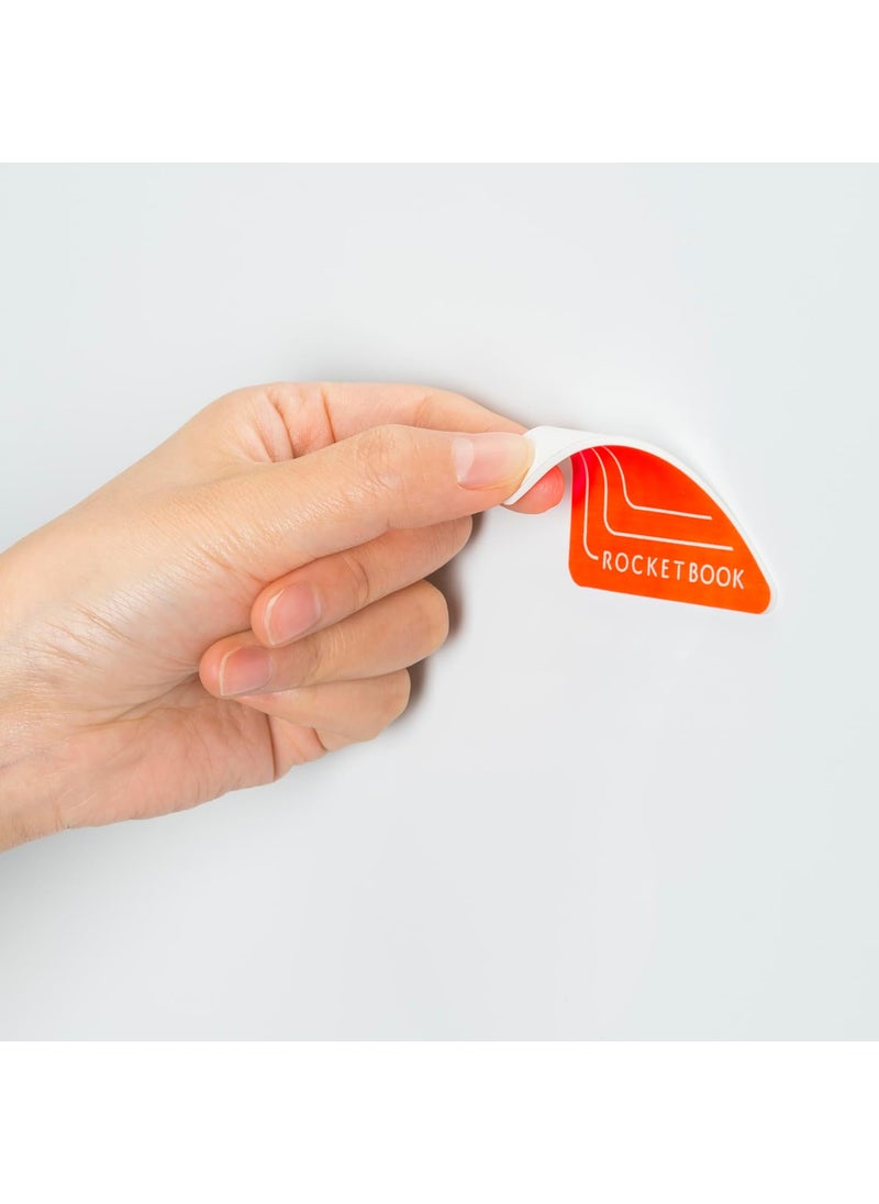 Rocketbook Rocketbook Beacons Smart Stickers for whiteboards Triangles Orange 25h 4Pack  - Image 3