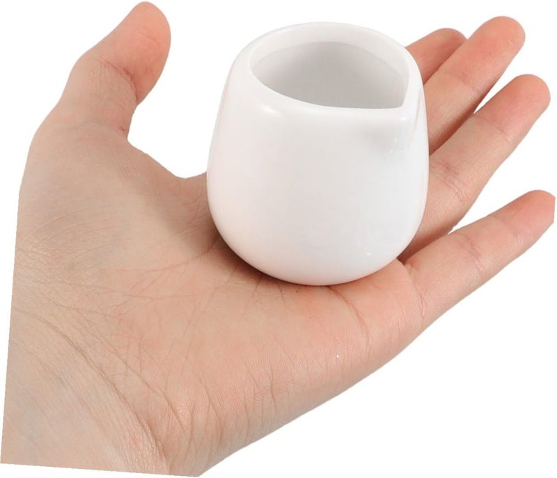 6pcs Small Ceramic Mini Creamer Pouring Jug 50ml Milk Sauce Pitcher for Coffee Shops Home Use - Image 4