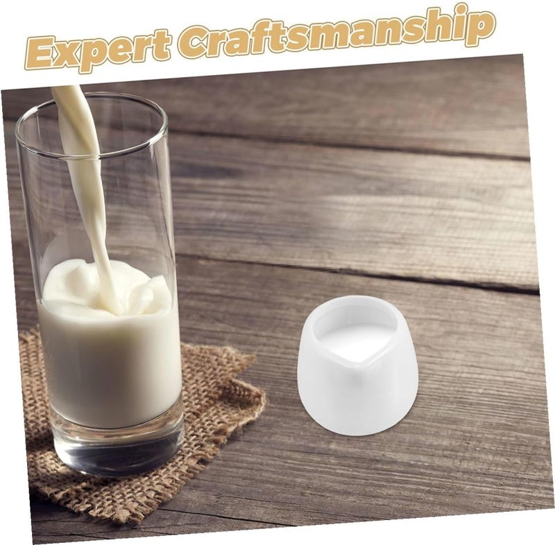 6pcs Small Ceramic Mini Creamer Pouring Jug 50ml Milk Sauce Pitcher for Coffee Shops Home Use - Image 3