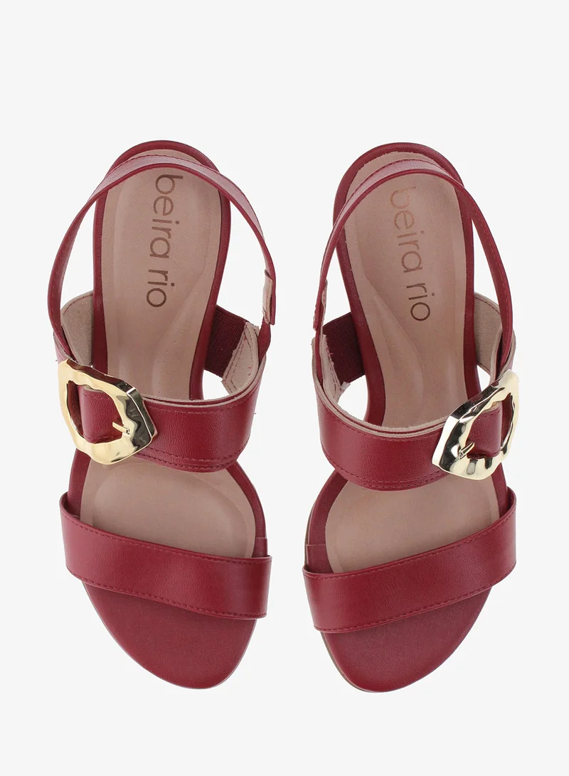 Beira Rio Cherry Beira Rio Women’s Mid Heel Sandals – Stylish Everyday Wear with Comfortable Support for Women | Best Price UAE