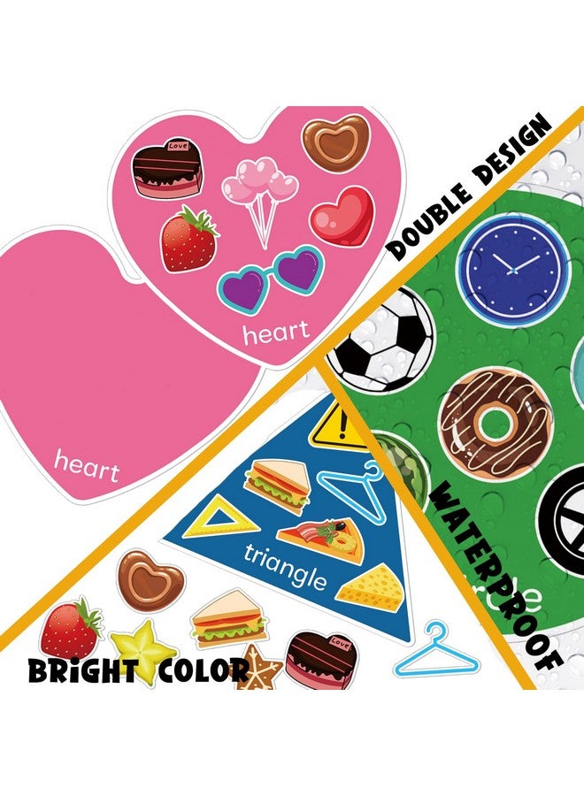 BelleAngle Shape Sorters for Toddlers, Shape Puzzle and Matching Games Set for Kids Learning Sorting Toys with 8 Sorting Mats and 48 Everyday Objects for Preschool Classroom Must Haves Decor - Image 2