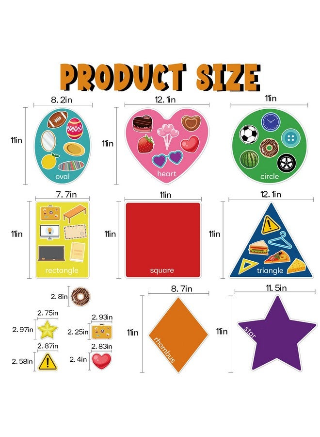 BelleAngle Shape Sorters for Toddlers, Shape Puzzle and Matching Games Set for Kids Learning Sorting Toys with 8 Sorting Mats and 48 Everyday Objects for Preschool Classroom Must Haves Decor - Image 4