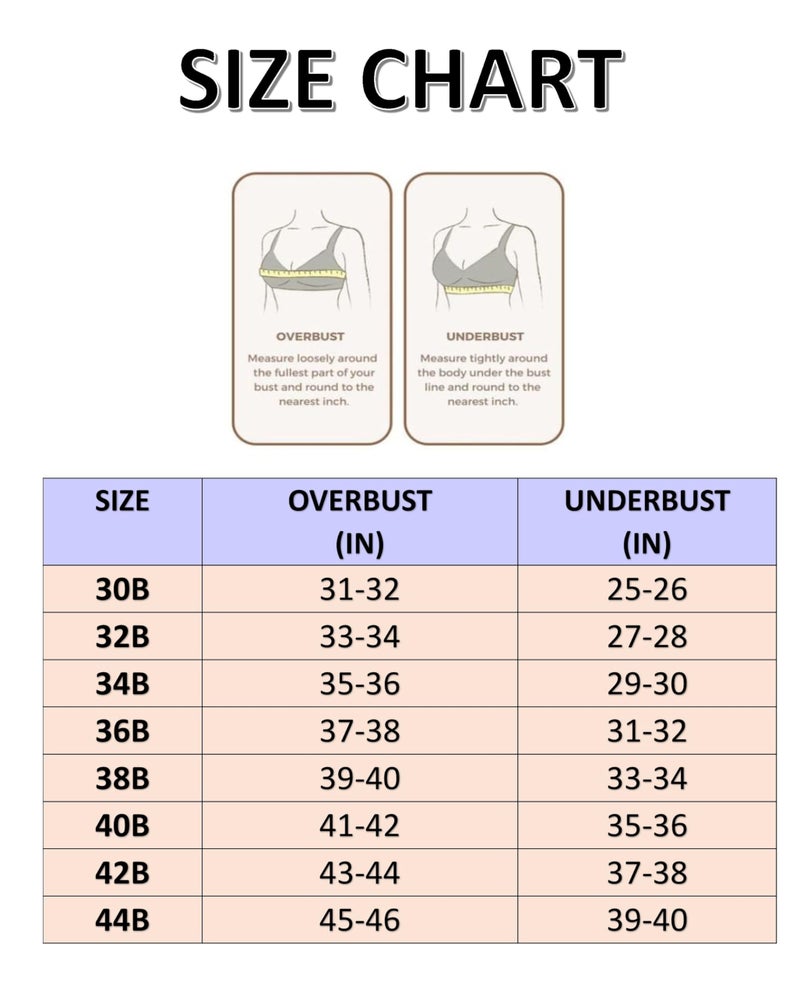 PLUMBURY Women Plus Size Full Coverage Lightly Padded Everyday Bra, Pink,Size 44B - Image 4