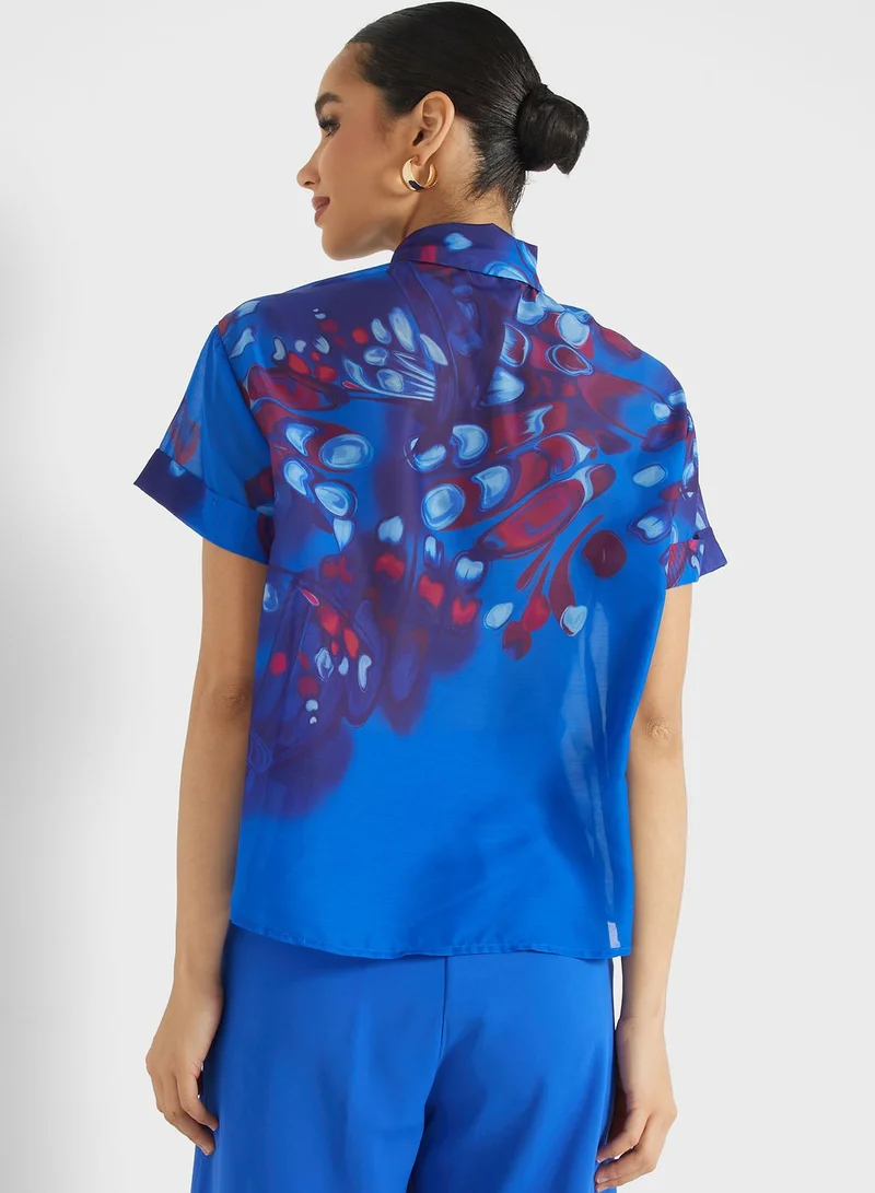 Femi9 Graphic Printed Top