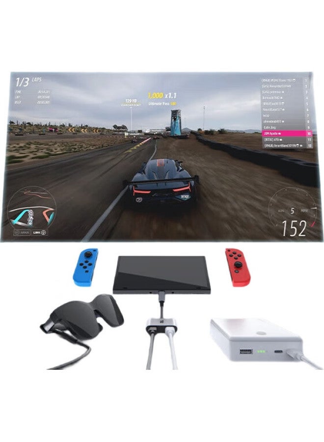 Xreal Hub Smart Ar Glasses Dedicated Adapter, Compatible With Switch, Direct Handheld Connection, 120Hz High Refresh Rate, Pd Fast Charging - Image 3