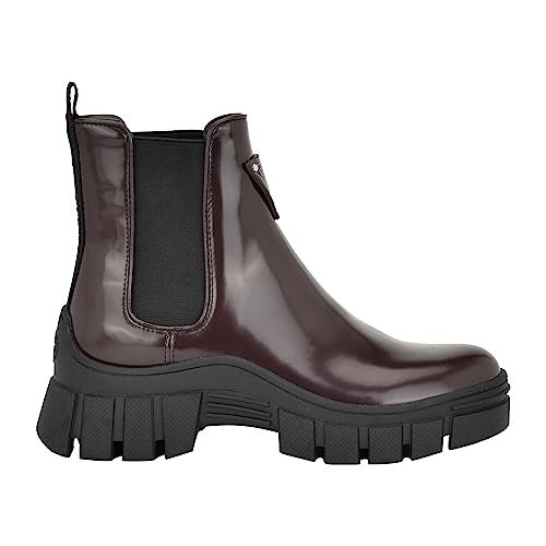 GUESS Women's Hestia Ankle Boot, Dark Red, 9 - Image 5