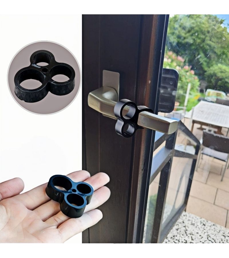 4pcs Premium Adhesive Black Silicone Door Bumpers Heavy Duty Stopper Pads - Image 1