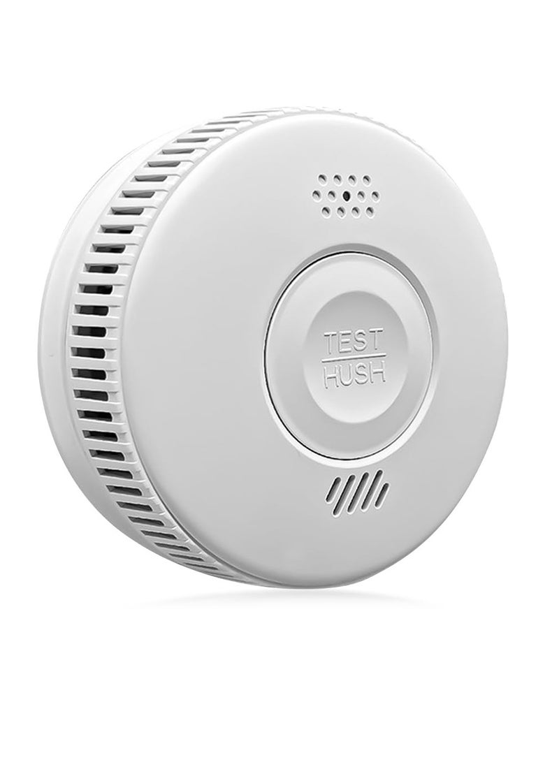 Smoke Detector With Alarm, 360 Degree Detection Home Fire Safety Alarm, Lightweight And Durable Photoelectric Smoke Sensor Detector For Home And Office, (1pc, White) - Image 1