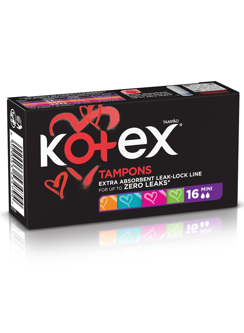 Kotex Silky Cover, Size Mini, 16 Tampons - view 2