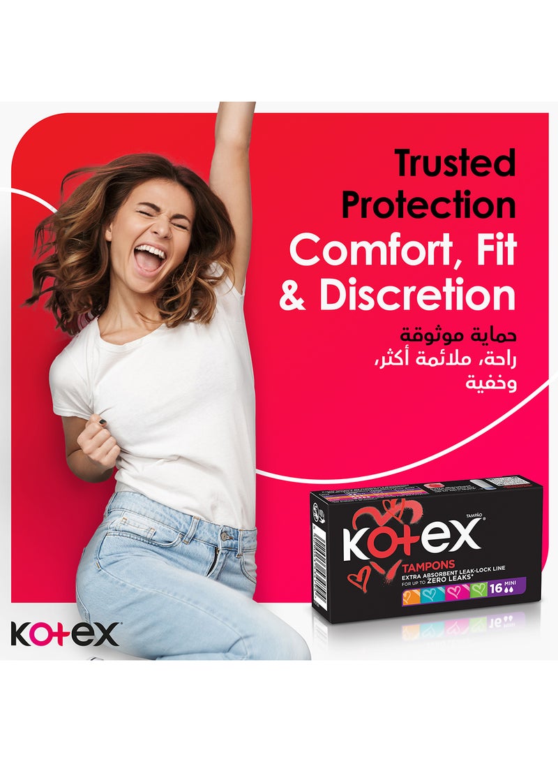 Kotex Silky Cover, Size Mini, 16 Tampons - view 3