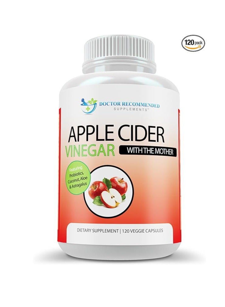 Apple Cider Vinger with the mother 120 Veggie Capsules