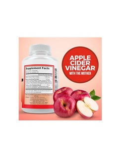 DOCTOR RECOMMENDED SUPPLEMENTS Apple Cider Vinger with the mother 120 Veggie Capsules  - Image 2