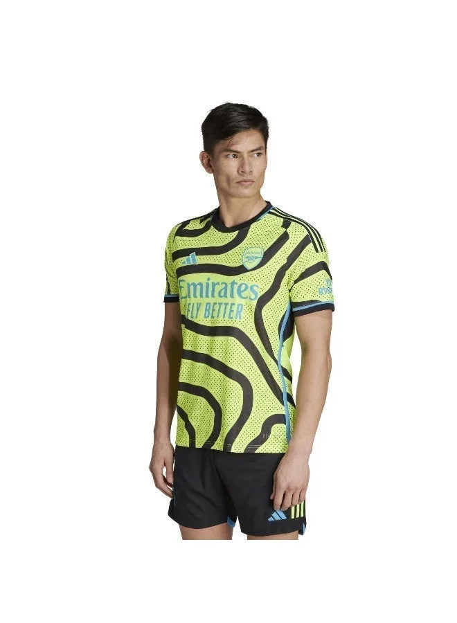 اديداس قميص كرة قدم أصفر للرجال مقاس