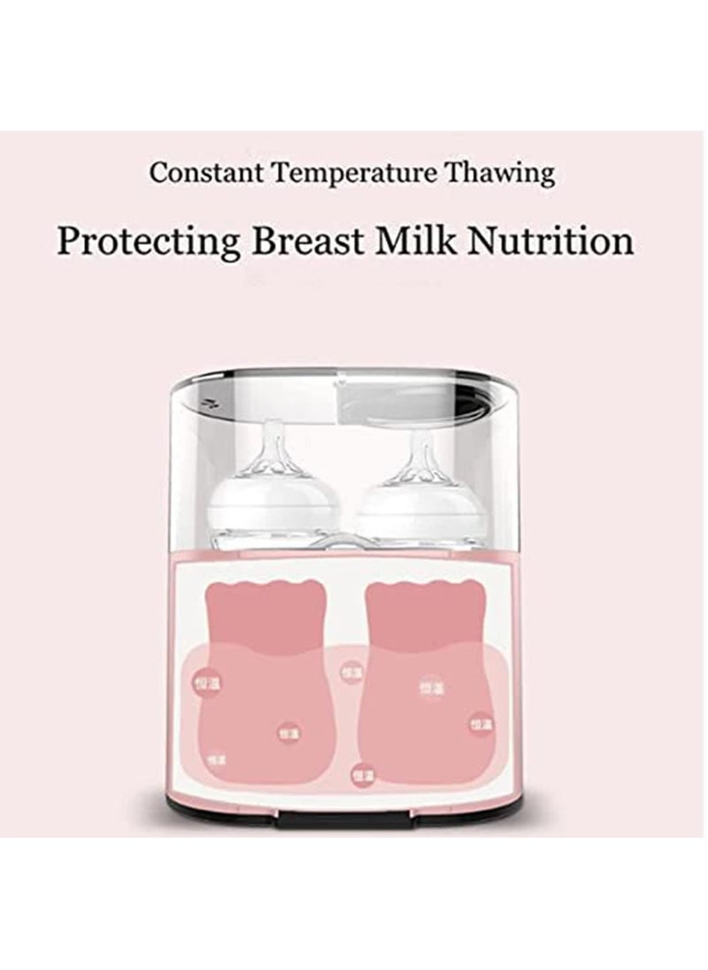 Baby Bottle Warmer, for Frozen Breast Milk & Formula Baby Food Heater & Steam Sterilizer with Cleaning Brush nd Safe Auto-shutoff & Timer Temperature