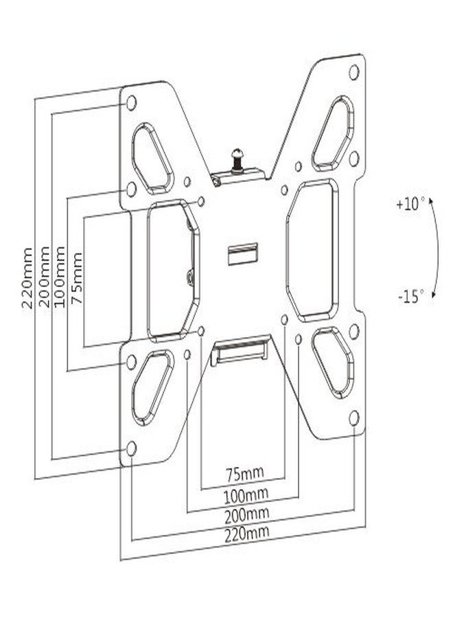 Mount Plus MP-203LT Tilting TV Wall Mount TVs 23" to 42" VESA 200x200, 200x100 Low Profile Design | Quick Release Function | RV TV Mount | 44lb Capacity (23" to 42" Tilt Mount) - Image 2
