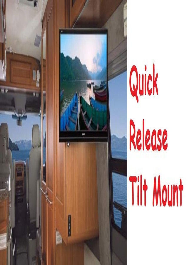 Mount Plus MP-203LT Tilting TV Wall Mount TVs 23" to 42" VESA 200x200, 200x100 Low Profile Design | Quick Release Function | RV TV Mount | 44lb Capacity (23" to 42" Tilt Mount) - Image 3