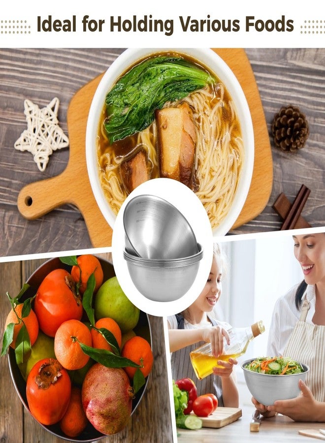 Homaisson 8 PCS Stainless Steel Mixing Bowls, kitchen mixing bowls, Large Mixing Bowls Kitchen Mixing Bowl Nesting Whisking Bowls for Home Kitchen,Baking,Cooking,Serving - Image 5