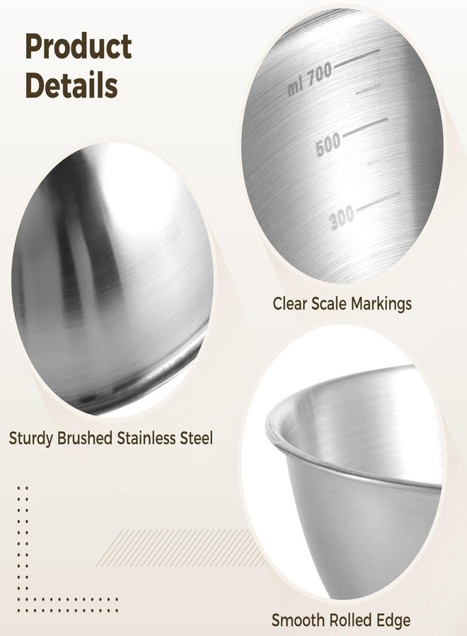 Homaisson 8 PCS Stainless Steel Mixing Bowls, kitchen mixing bowls, Large Mixing Bowls Kitchen Mixing Bowl Nesting Whisking Bowls for Home Kitchen,Baking,Cooking,Serving - Image 3
