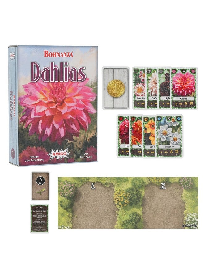 AMIGO Games Bohnanza Dahlia - Trade Your Way to Flowers, Money, and Victory! Plant Dahlias, Trade Blooms, and Sell Flowers to make the Most Money! Perfect for Game Night Ages 10+ - Image 1