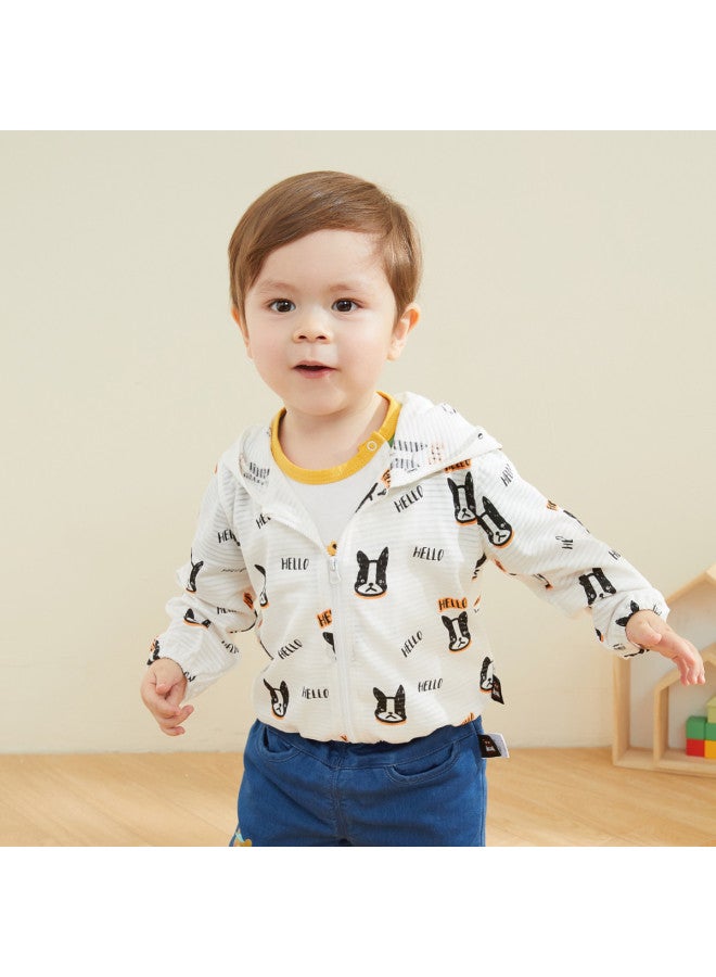 Doodle Home جاكيت حماية من الشمس للأطفال، ملابس خارجية رقيقة للصيف للأولاد، قميص تكييف هواء للأطفال، بلوزة صيفية للبنات - Image 5