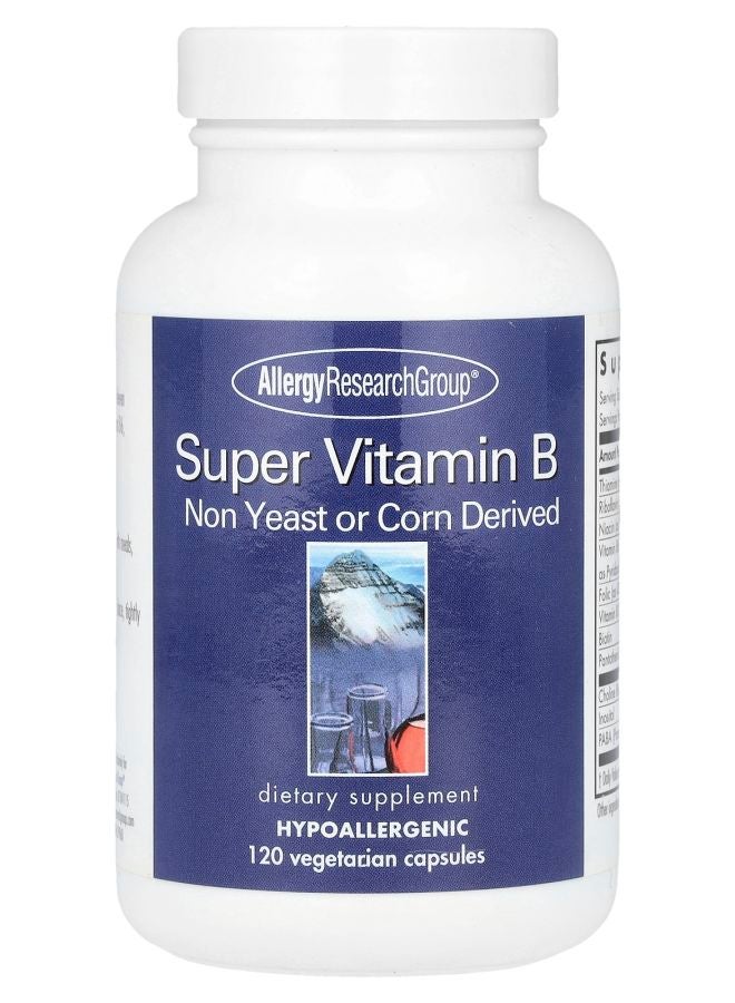 Allergy Research Group Super Vitamin B Complex 120 Vegetarian Capsules