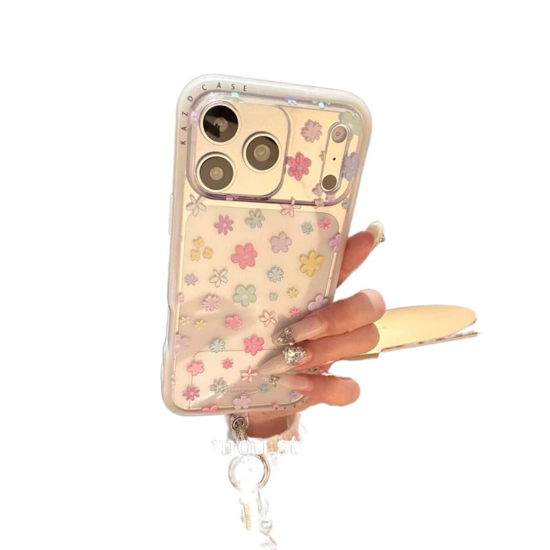 MS IMD Protective Case for iPhone 16 / 16 Plus / 16 Pro / 16 Pro Max with Drop Protection and Full Screen Flowers plus Shockproof plus Scratch Resistant in Full Screen Flowers - Image 1