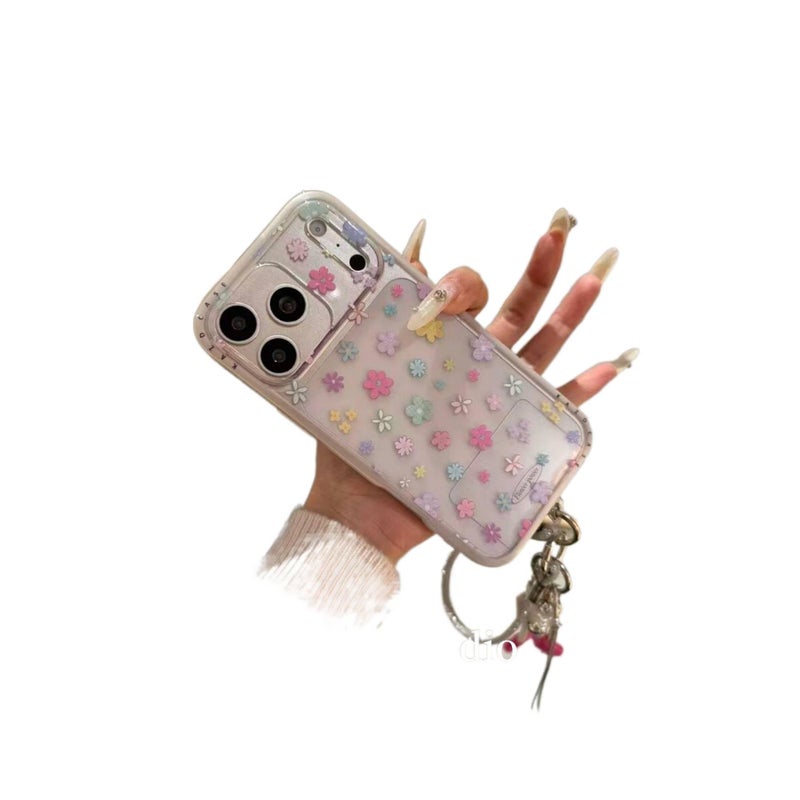 MS IMD Protective Case for iPhone 16 / 16 Plus / 16 Pro / 16 Pro Max with Drop Protection and Full Screen Flowers plus Shockproof plus Scratch Resistant in Full Screen Flowers - Image 2